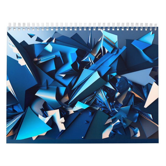 Blue Abstraction Calendar (Cover)