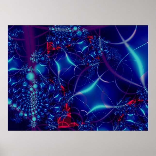 Blue Acara Art Print (Front)