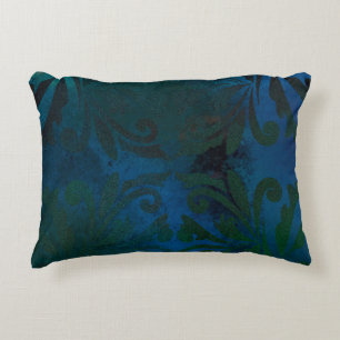 blue accent pillow