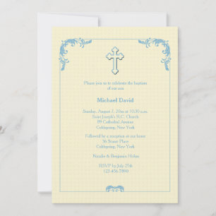 Blue Accents Invitation