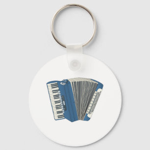 blue accordian keychain
