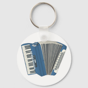 blue accordian keychain
