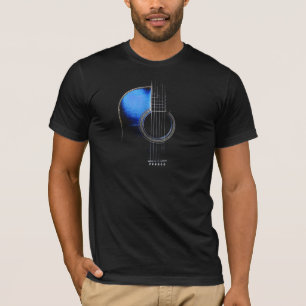 Blue Acoustic Guitar T-Shirt Vers 2 (see notes)