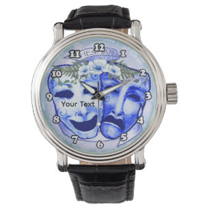 Blue  Actor Masks Watch