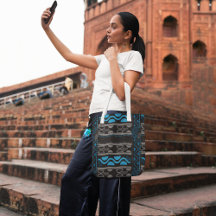 Blue African Aztec