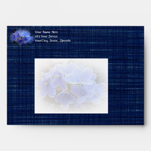 Blue African Violets Envelopes