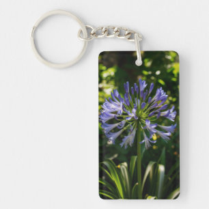 Blue Agapanthus Flowers Keychain