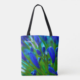 Blue Agapanthus Tote bag