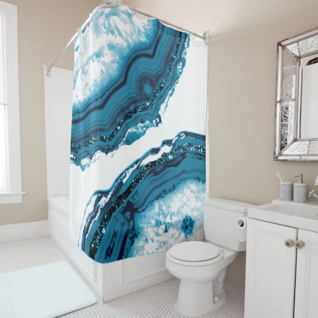 Blue Agate Glitter Glam #1 (In Situ)