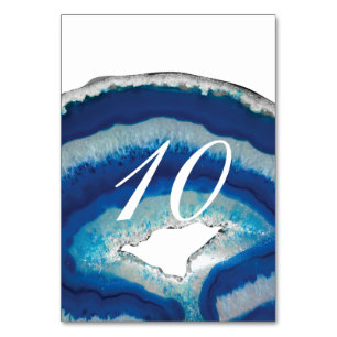 Blue Agate Table Number