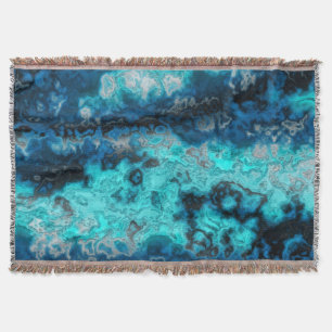 Blue Agate Throw Blanket