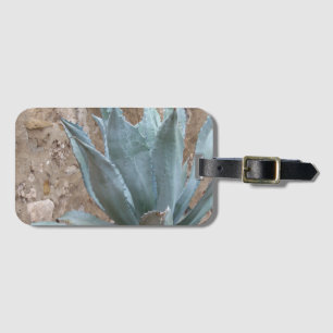 Blue Agave Plant Photograph from Texas Mission Luggage Tag
