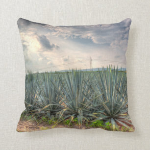 Blue Agave Throw Pillow
