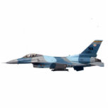 Blue Aggressor F-16 Fighting Falcon Standing Photo Sculpture<br><div class="desc">This F16 Fighting Falcon Aggressor Photo Sculpture was created from the start to look perfect as a wall mounted 2ft x 3ft stunner! If you love military aircraft or know someone that does,  this is a must have!</div>