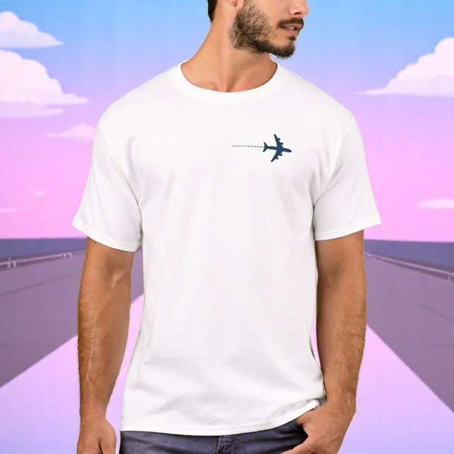 Blue Airplane Flying Plane . Pilot Gift T-Shirt (Creator Uploaded)