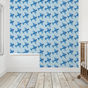 Blue Airplanes Wallpaper
