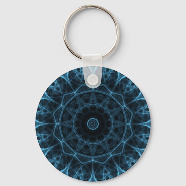 blue alien keychain (Front)