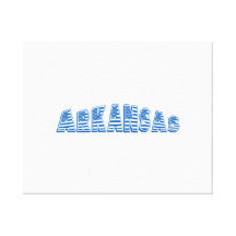 Blue American Flag Arkansas Canvas Prints