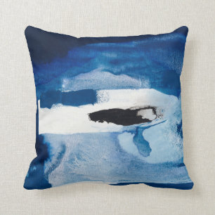 Blue Amore II Throw Pillow