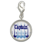 Blue anchor Captain Nautical personalized