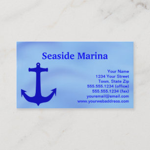 Blue Anchor Design Marina Business Cards