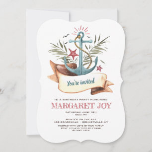 Blue Anchor Invitation