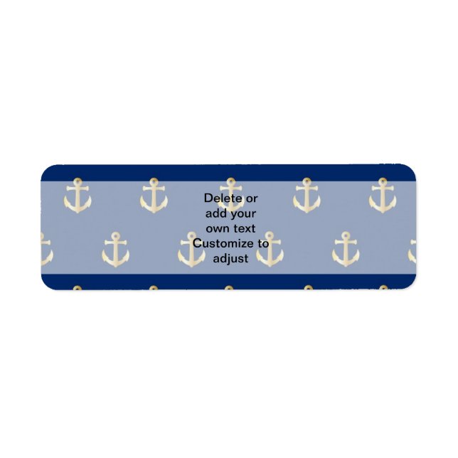 Blue anchor pattern (Front)