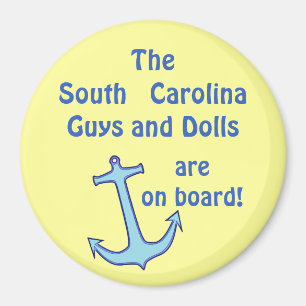 Blue Anchor Stateroom Door Marker Magnet