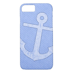 Blue Anchor Stripes Case-Mate iPhone Case