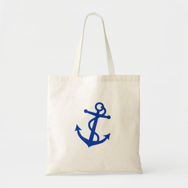 Blue Anchor Tote Bag (Front)