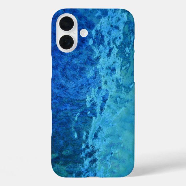 Blue and Aqua Stained Glass Case-Mate iPhone Case (Back)