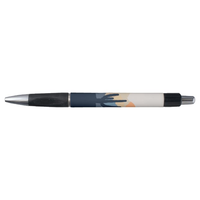 Blue and beige desert sunrise pen (Front)
