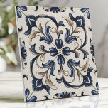 Blue and Beige Vintage Floral Scroll Tile<br><div class="desc">Enhance your décor with this vintage-inspired tile featuring intricate blue and beige floral scrollwork on a creamy backdrop. The flowing design and symmetrical pattern exude timeless charm and sophistication, making it ideal for backsplashes, accent walls, or elegant interior décor projects.</div>