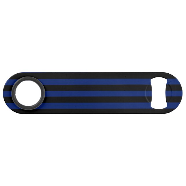 Blue and black candy stripes bar key (Back Horizontal)