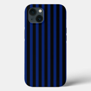 Blue and black candy stripes Case-Mate iPhone case