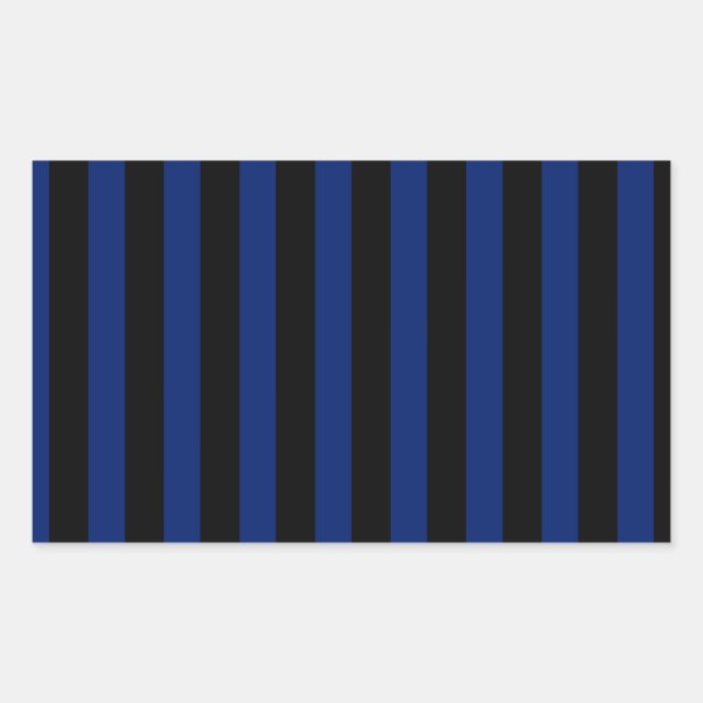 Blue and black candy stripes sticker (Front)