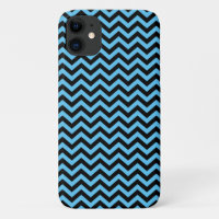 Blue And Black Chevron Pattern