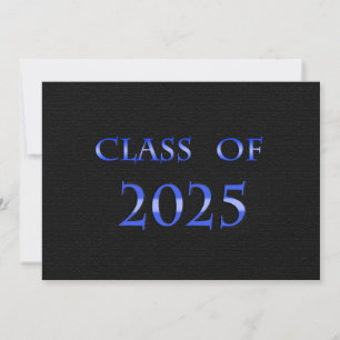 Blue and Black Class of 2025 Card