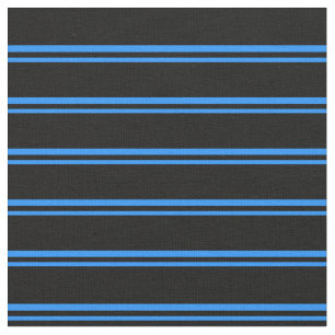 Blue and Black Coloured Striped Pattern Fabric