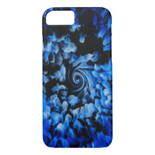 blue and black contemporary abstract Case-Mate iPhone case