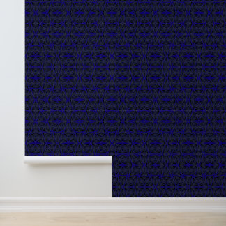 Blue and black geometric pattern. wallpaper