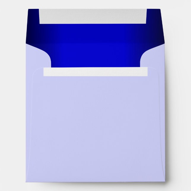 Blue and Black Modern Customized Envelope (Back (Bottom))