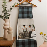 Blue And Black Plaid Best Grandpa Gift With Photo Apron<br><div class="desc">This Blue and Black Plaid Best Grandpa Gift is a thoughtful and unique way to show your appreciation and love for your grandpa.The frame is made of a high-quality, blue and black plaid fabric that gives it a rustic and charming feel. The words "Best Grandpa" are embroidered onto the fabric...</div>