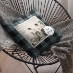 Blue And Black Plaid Best Grandpa Gift With Photo Outdoor Pillow<br><div class="desc">This Blue and Black Plaid Best Grandpa Gift is a thoughtful and unique way to show your appreciation and love for your grandpa.The frame is made of a high-quality, blue and black plaid fabric that gives it a rustic and charming feel. The words "Best Grandpa" are embroidered onto the fabric...</div>