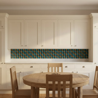 Blue And Black Plaid Tile