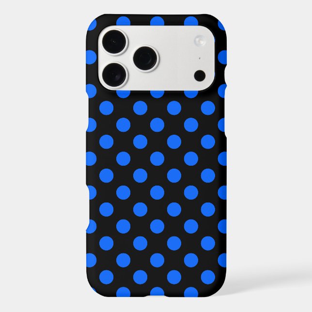 Blue and black polka dots (Back)