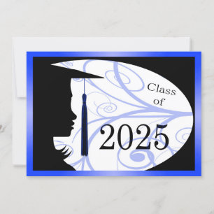Blue and Black Silhouette 2025 Card
