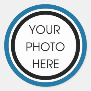 Blue and Black Template Stickers