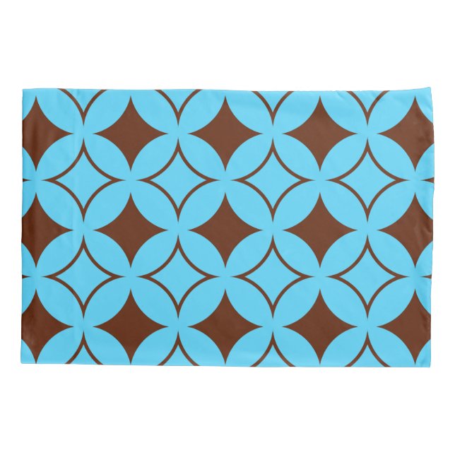 Blue and brown shippo pillowcase (Back)