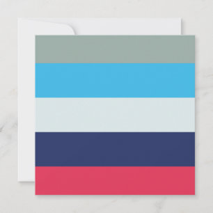 Blue And Burgundy Striped Throw Pillow